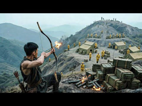 農民自製火箭弓弩，以一己之力摧毀日軍基地！#中國功夫 #kungfu #動作 #抗日