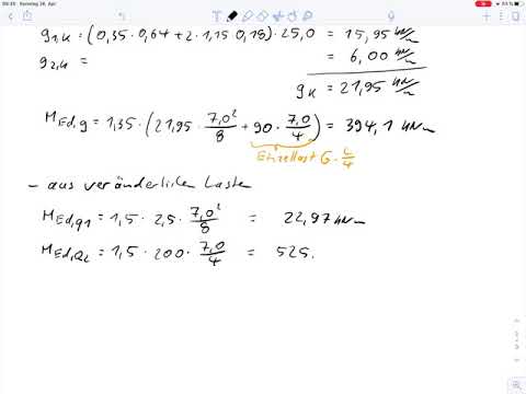 Massivbau 1 – Beispiel 9 Biegebemessung Plattenbalken mit Nulllinie in der Platte (Teil 1)