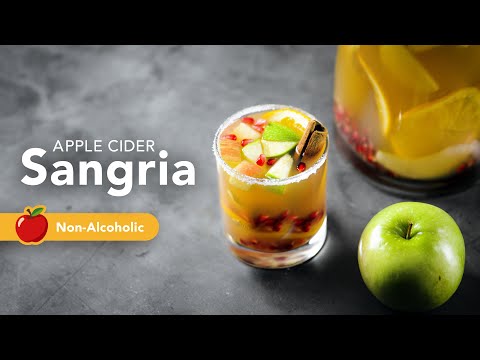 Non Alcoholic Apple Cider Sangria | Quick & Easy Fall...