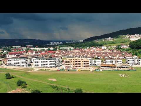 Vedere din dronă - Ansamblu rezidențial Green Residence Florești
