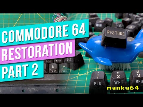 MANKY64 - Commodore 64 Restoration Project Pt2  - Trash To Treasure - Keyboard Not Working Repair