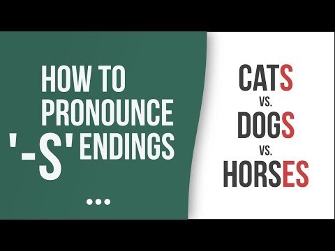How to Pronounce Words with '-s' Endings – American English Pronunciation
