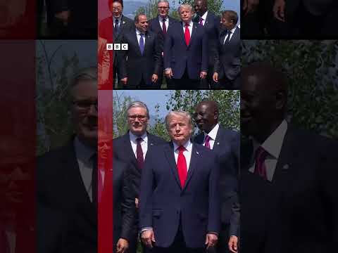 Lula e Trump posaram juntos, mas não se cumprimentaram 🇧🇷🇺🇲