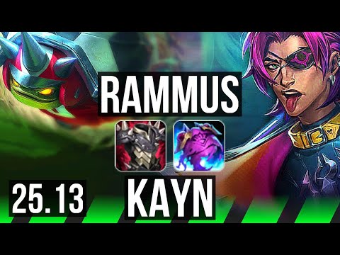 RAMMUS vs KAYN (JGL) | EUW Master | 25.13