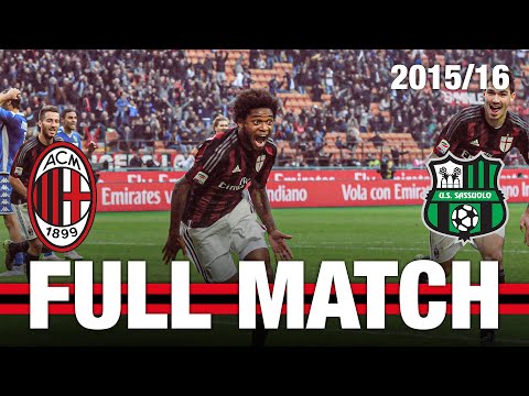 Bacca - Luiz Adriano | Full Match | AC Milan v Sassuolo 2015/16