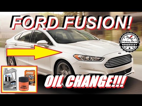 How To Change the Oil 2013-2020 Ford Fusion 1.5L Turbo Filter Replacement EcoBoost & Oil Life Reset