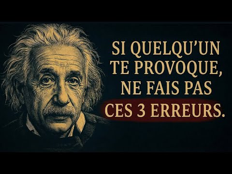 If someone provokes you, never make these 3 mistakes (Einstein)