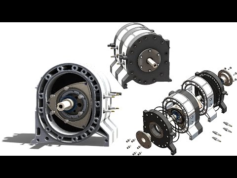 image-How is a rotary engine designed?
