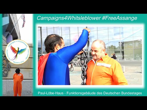 06.10.2020 - Berlin #FreeAssange Kundgebung vor dem Paul Löbe Haus