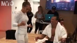 Mira a Jennifer Lopez bailando muy sexy con su novio | The MVTO