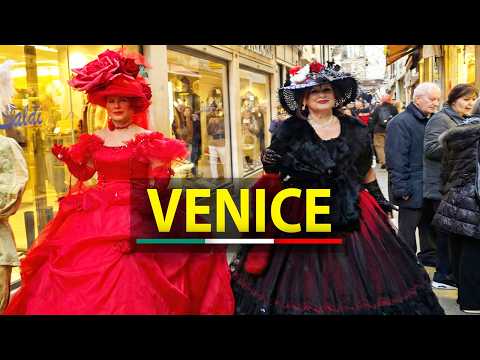 🇮🇹 Venice 2026: Carnival Walking Tour 4K 🎭 Italy (1h 40m)