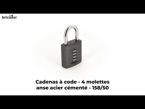 Cadenas à code - à molettes - anse acier cémenté - 158 ABUS