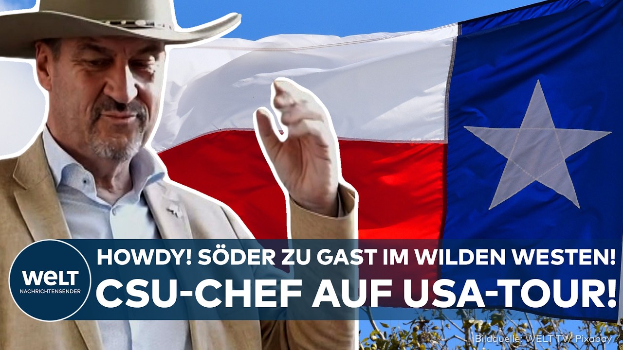 SÖDER AUF DER RANCH: Howdy! Bayerns Ministerpräsident auf USA-Reise – zu Gast im Wilden Westen!