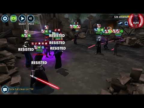 Sith Eternal Easily Beats Darth Malgus In SWGOH Proving Grounds!