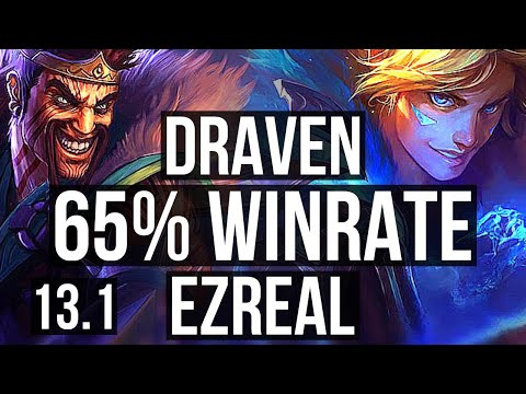 DRAVEN & Senna vs EZ & Zoe (ADC) | 13/1/5, Legendary, 65% winrate | EUW Grandmaster | 13.1