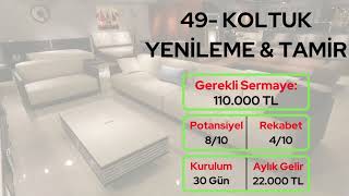 49- Koltuk Yenileme ve Tamir Dükkanı Açmak