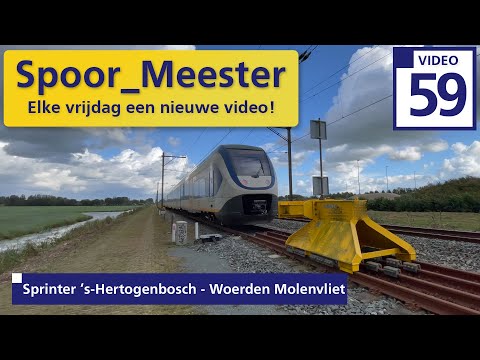 (4K) Cabview NS Trein SLT |Rij mee met de Sprinter van 's-Hertogenbosch naar Woerden Molenvliet (59)