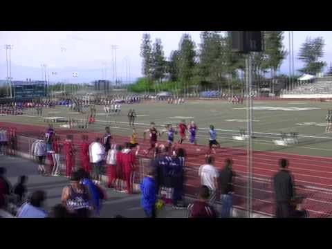 Reedley Invite 2012 100m Varsity Boys Heat 1 and 2