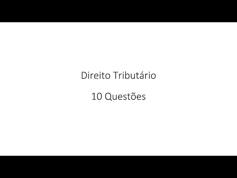 Simulado Direito Tributário FGV nº 1 - SEFAZ-AM 2022