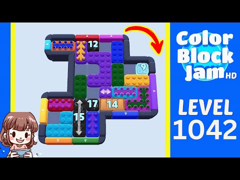 Color Block Jam Level 1042 Solution Walkthrough