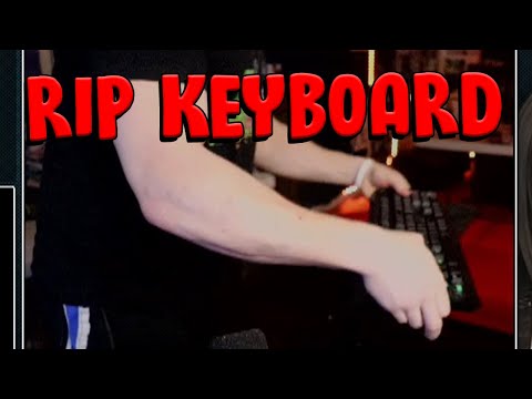 Speedrunner Smashes Keyboard