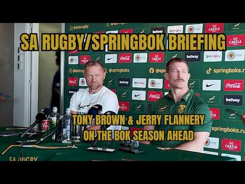 SPRINGBOKS:  Tony Brown and Jerry Flannery on the season ahead