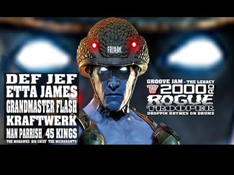 Def Jef  Etta James Grandmaster Flash Kraftwerk Man Parrish  Droppin' Rhymes On Drums - Groove Jam