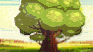 cross stitch world - tree