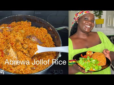 How To Make Authentic Ghana Jollof Rice | Abrewa Jollof Rice | Grandma’s Recipe