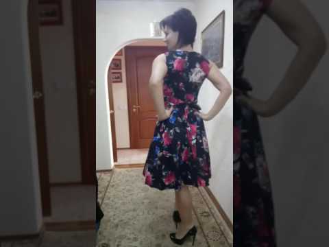 Vintage Sleeveless Floral Print Women's Dress