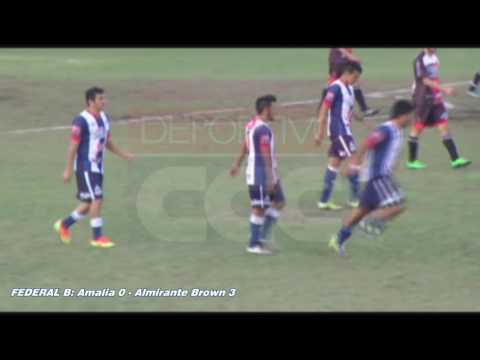 FEDERAL B: Almirante Brown se despertó en Amalia y goleó al Villero