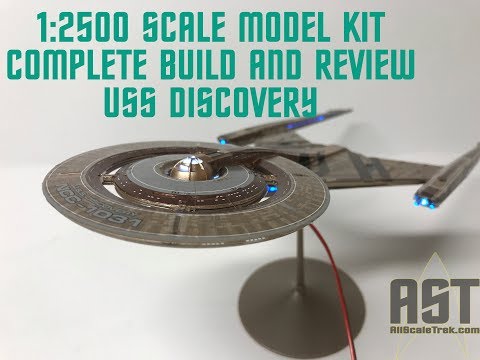 Complete USS DISCOVERY review and build (all pts). WITH LIGHTS!