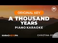 A Thousand Years Christina Perri Piano Karaoke