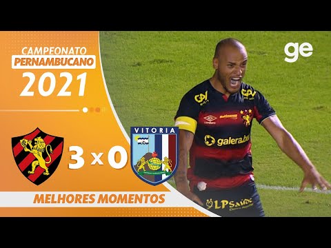 SPORT 3 X 0 VITÓRIA-PE | MELHORES MOMENTOS | 6ª RODADA PERNAMBUCANO 2021 | ge.globo
