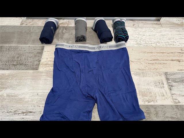 Vídeo relacionado con Gildan Calzoncillos Tipo bóxer de Pierna Regular para Hombre, Paquete múltiple (Paquete de 5), Azul Marino/Azul Marino Jaspeado/Gris Deportivo/Punto/Azul Marino (Paquete de 5, Longitud clásica), S