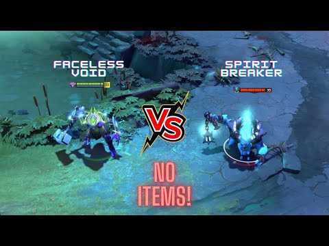 Dota 2 | Faceless Void vs Spirit Breaker lvl 30 | No Items