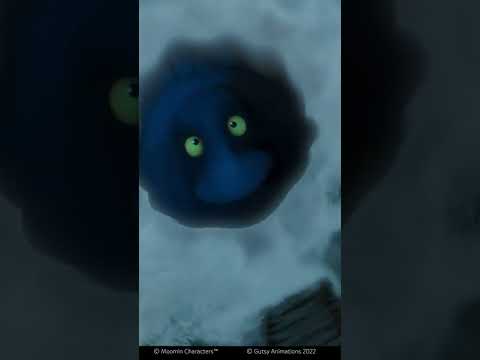 The Groke enters the room 🎃 #shorts #moomin