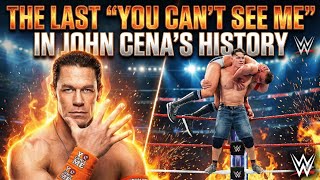 The last "You Can't See Me" in John Cena's history💔 