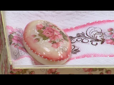 Decoupage on towel, soap and box - Mamiko Yamashita P2 - Mulher.com - 10/17/2016 -