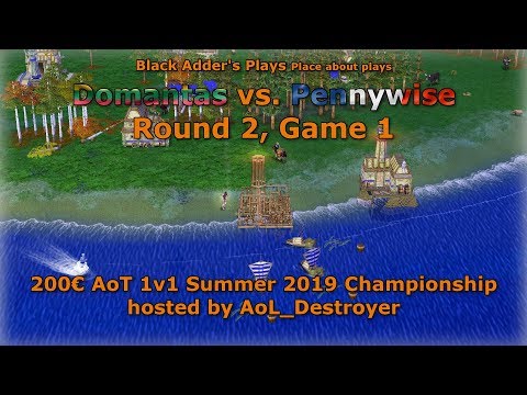 Summer 2019 Championship, R2 - Domantas vs. Pennywise, Game 1 - Age of Mythology: The Titans
