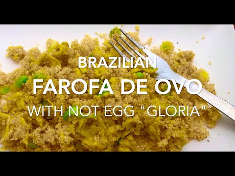 Vegan Brazilian Farofa de Ovo using WITHOUT HUEVO