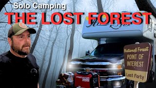 Solo Truck Camping in Heavy Winds. This Forest Holds a Secret.
