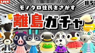 【あつ森】あり得ないくらいの神回！モノクロ住民を探す離島ガチャLIVE配信！【あつまれ どうぶつの森】