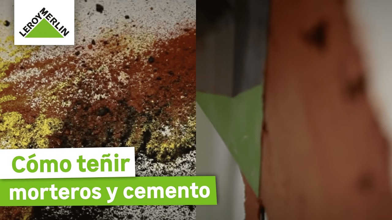 Cómo teñir mortero y cemento con pigmento sintético | LEROY MERLIN