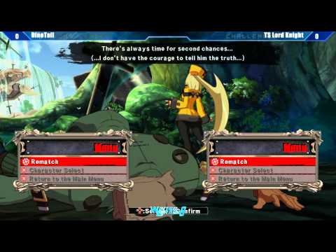 GGXrd @ Winter Brawl 9 Semis - DinoTail (Faust) vs TS Lord Knight (Millia) [720p/60fps]