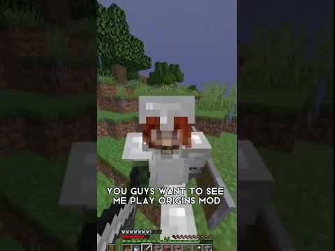 So I started a Minecraft Origins Mod series on twitch... #shorts