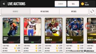 Madden Mobile Elite Player Set and Auction Tips!!