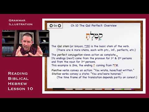 Reading Biblical Hebrew | Lesson 10: Qal perfect strong verb