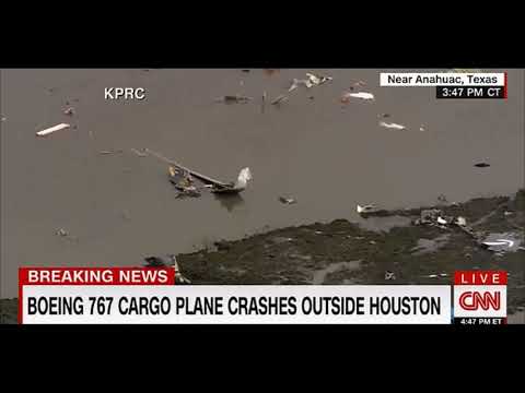 Boeing 767 Atlas Air cargo jet crashes into Trinity Bay on approach to Houston
