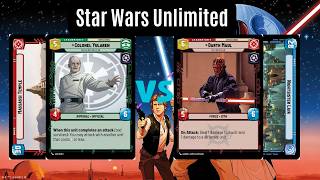 Yularen Red vs. Maul (LOF) Force Blue | Star Wars Unlimited Local Gameplay